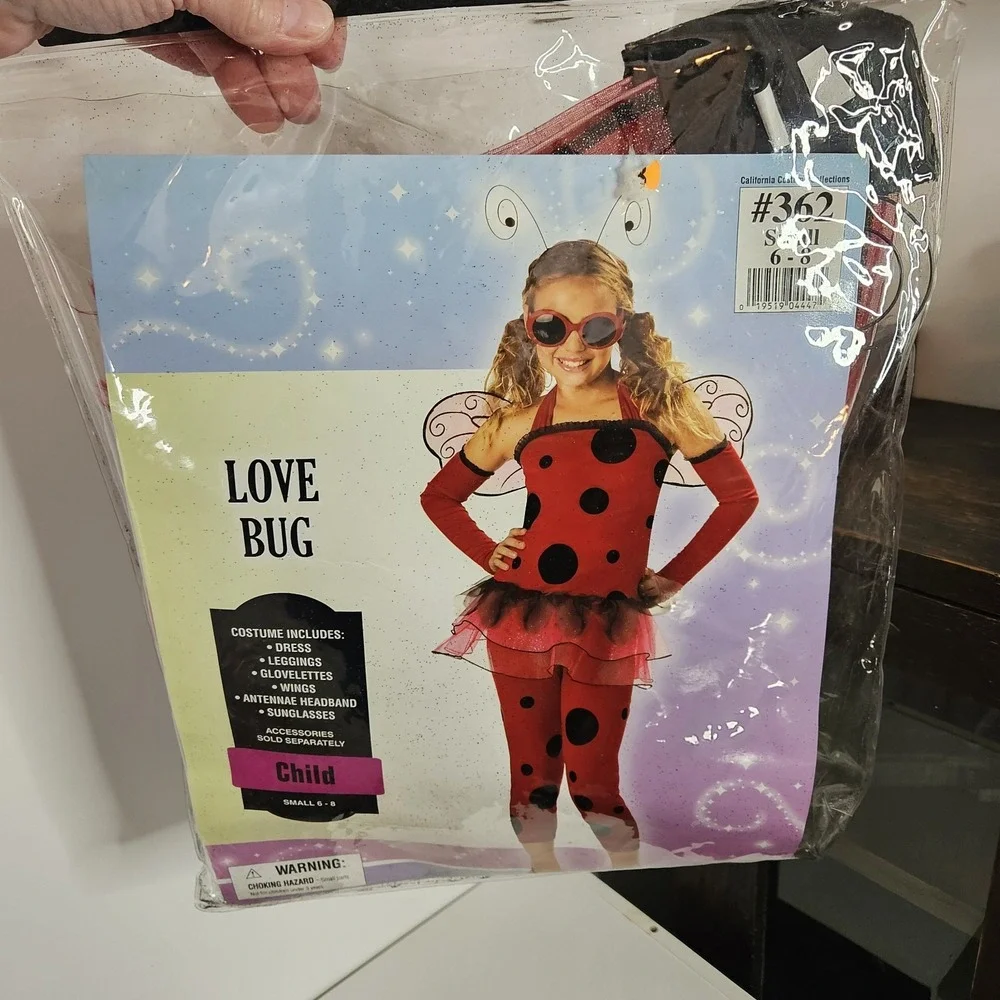 California Costumes Love Bug Child Costume,‎ Size Small 6-8 No Sunglasses